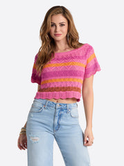 Edlyn Sweater in Rosebloom Combo | Jessica Simpson Women
