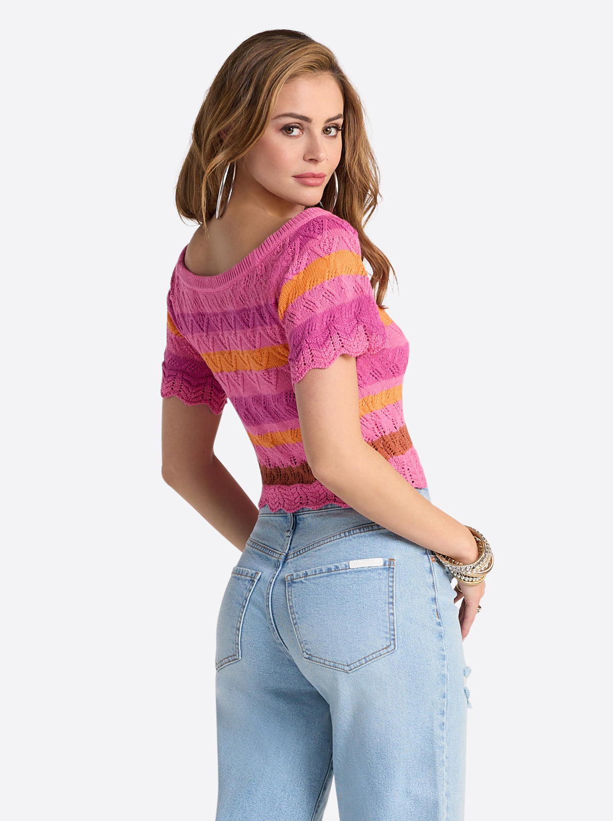 Edlyn Sweater in Rosebloom Combo | Jessica Simpson Women