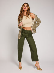 Relaxed Barrel Jeans in Forest Night | Jessica Simpson Women