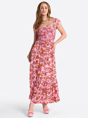 Clarice Maxi Dress in Rosebloom Wild Jacobeans | Jessica Simpson Women
