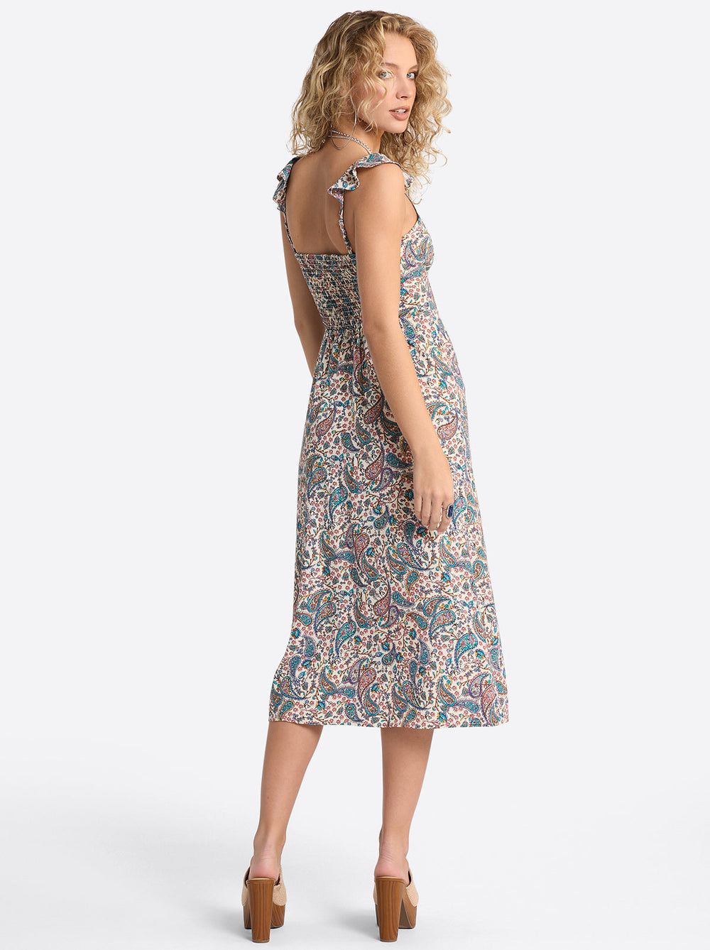 Sahira Dress in Buttercream Playful Paisleys | Jessica Simpson Women