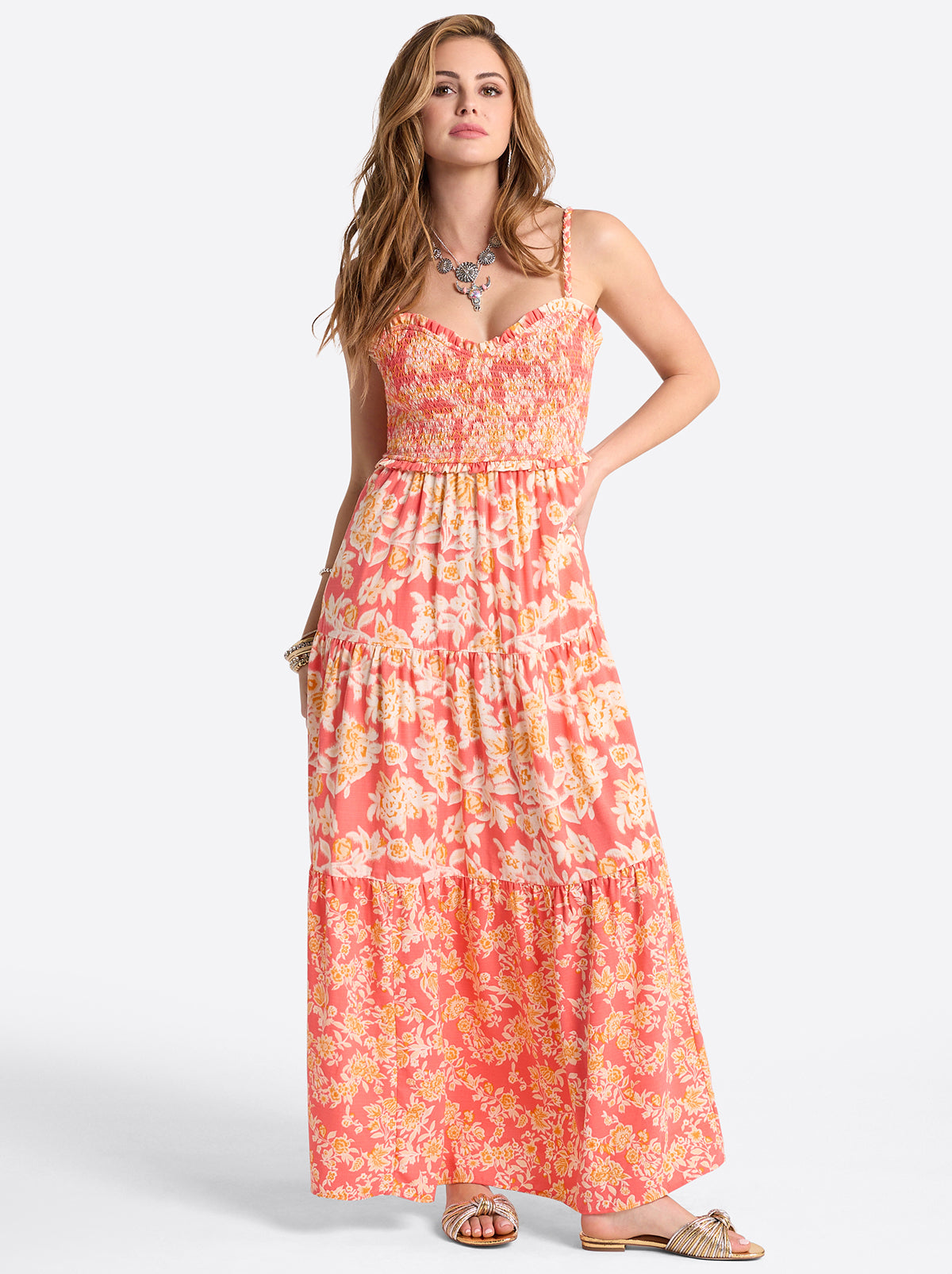 Bronte Dress in Dubarry Prairie Clusters | Jessica Simpson Women