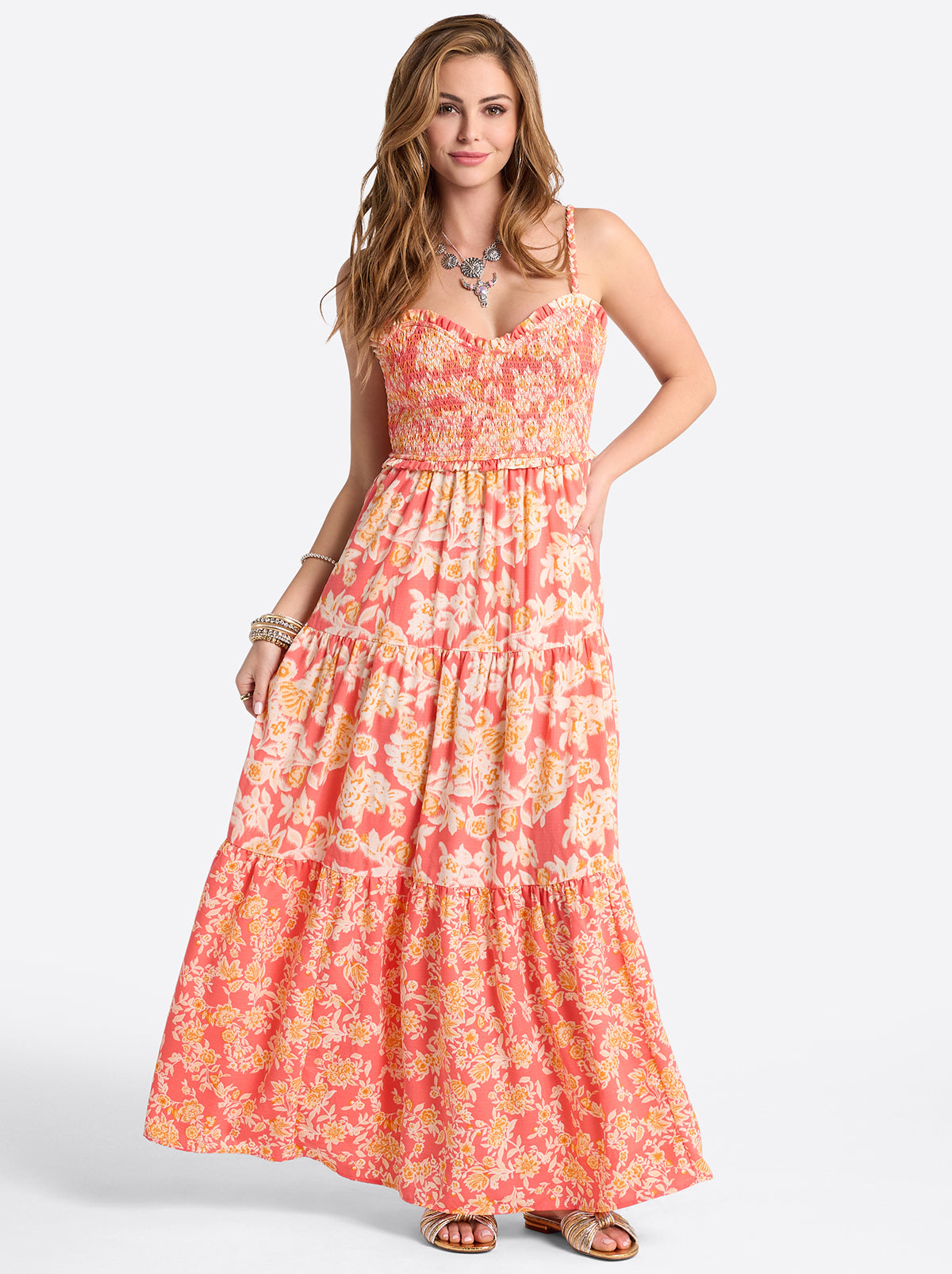 Bronte Dress in Dubarry Prairie Clusters | Jessica Simpson Women