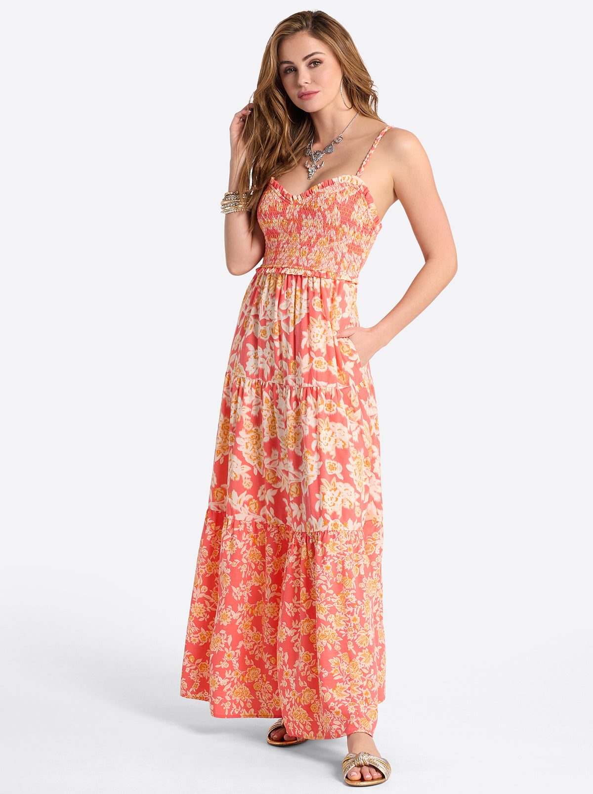 Bronte Dress in Dubarry Prairie Clusters | Jessica Simpson Women