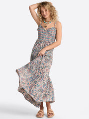 Bronte Dress in Buttercream Playful Paisleys | Jessica Simpson Women