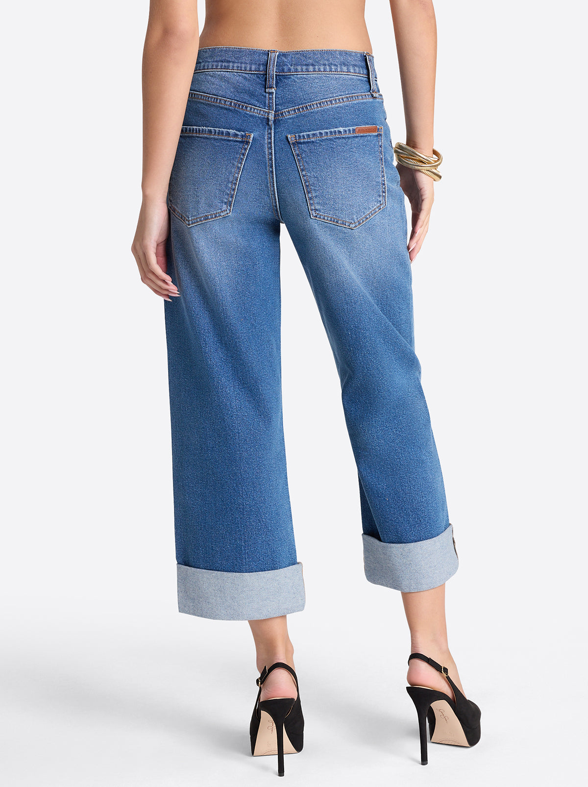 Valentine Wide Leg Boyfriend Jeans in High Road | Jessica Simpson Women