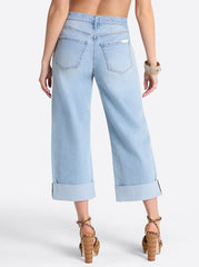 Valentine Wide Leg Boyfriend Jeans in Dearest | Jessica Simpson Women