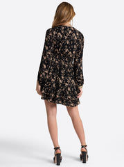 Yara Dress in Obsidian Wispy Ditsies | Jessica Simpson Women