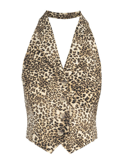 Antonia Vest in Vanilla Ice Petite Leopard | Jessica Simpson Women