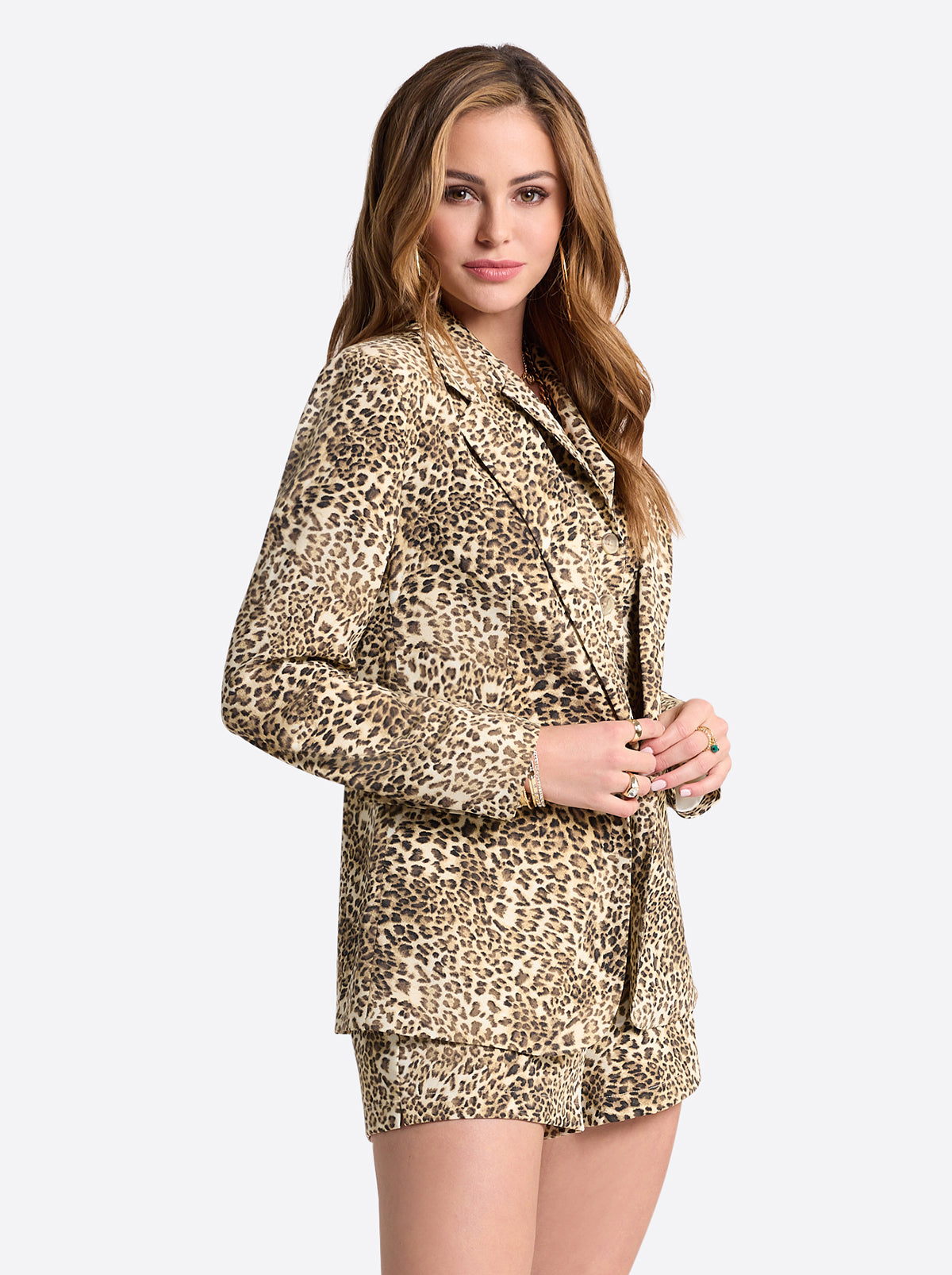 Kailani Blazer in Vanilla Ice Petite Leopard | Jessica Simpson Women