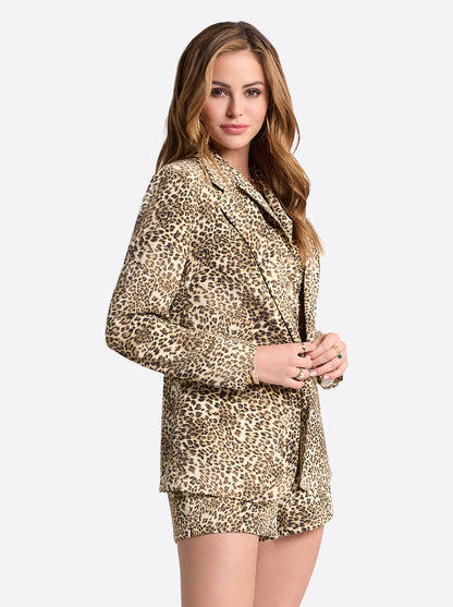 Kailani Blazer in Vanilla Ice Petite Leopard | Jessica Simpson Women