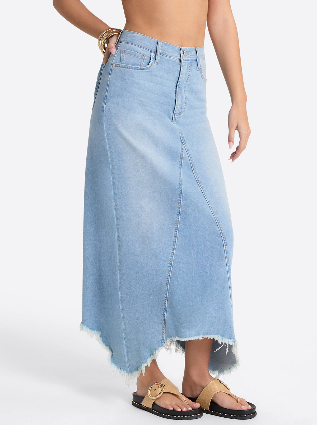 Della Maxi Skirt in Mystic Breeze | Jessica Simpson Women