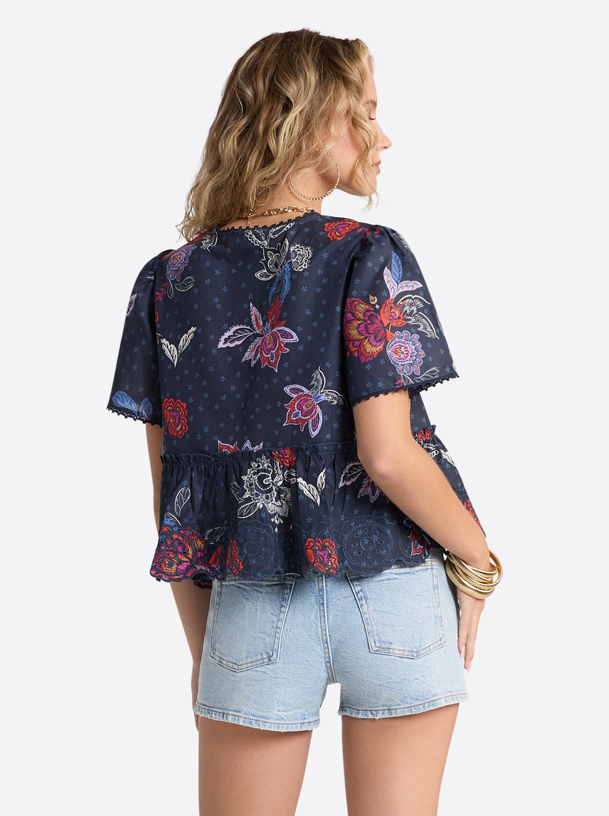 Raquelle Blouse in Polar Night Colorful Rio | Jessica Simpson Women