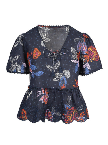 Raquelle Blouse in Polar Night Colorful Rio | Jessica Simpson Women
