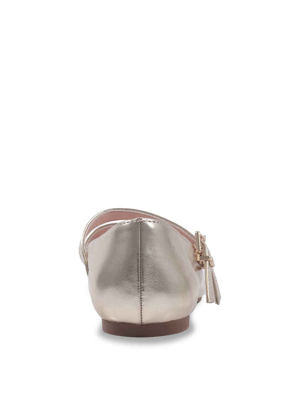 Little Girls' Amy Double Strap Ballet Flat in Soft Gold | Jessica Simpson Women