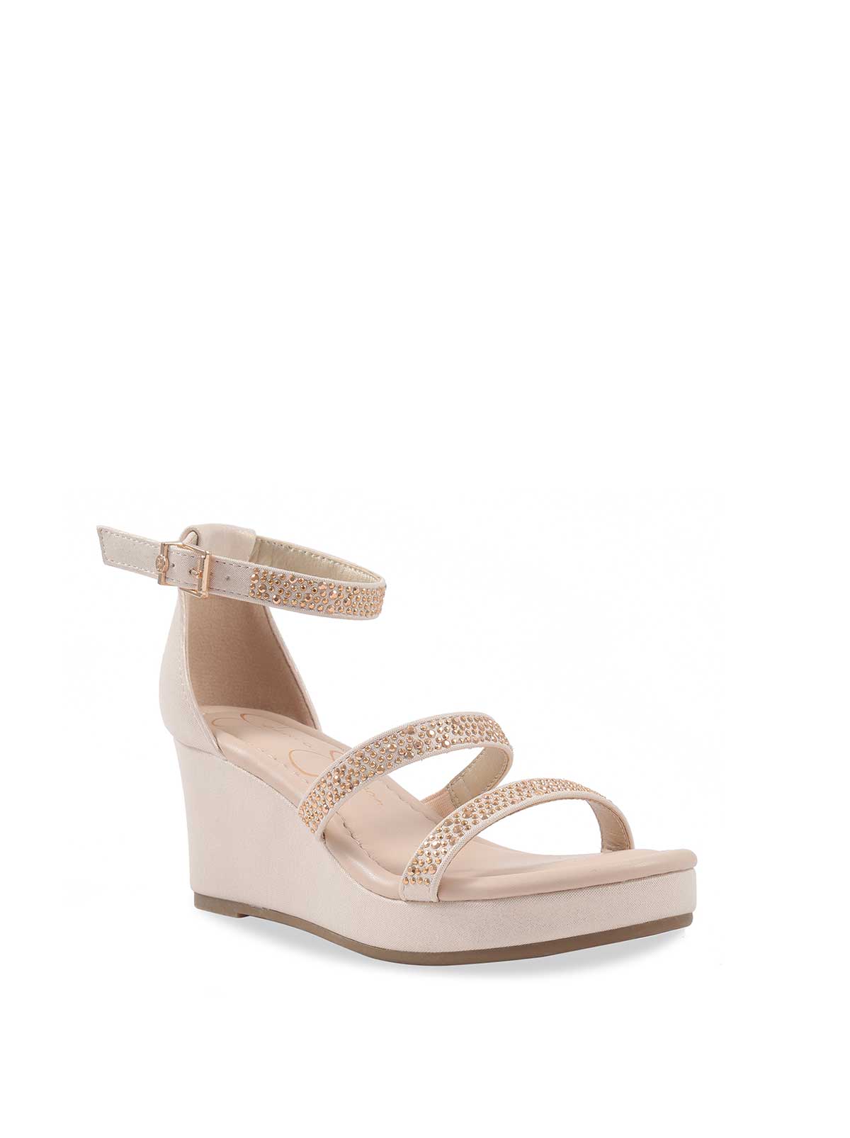 Little Girls' Asha Karli Wedge in Gold | Jessica Simpson Women