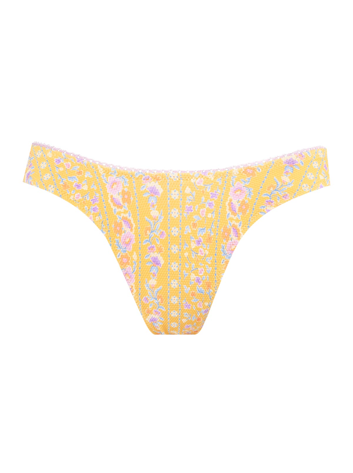 High Cut Cheeky Bottom in Foxglove Stripe | Jessica Simpson Women