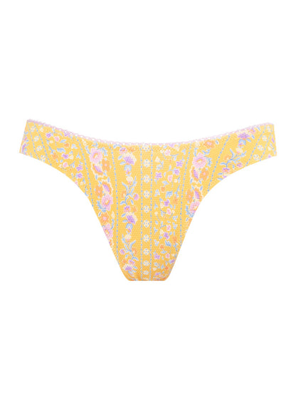 High Cut Cheeky Bottom in Foxglove Stripe | Jessica Simpson Women