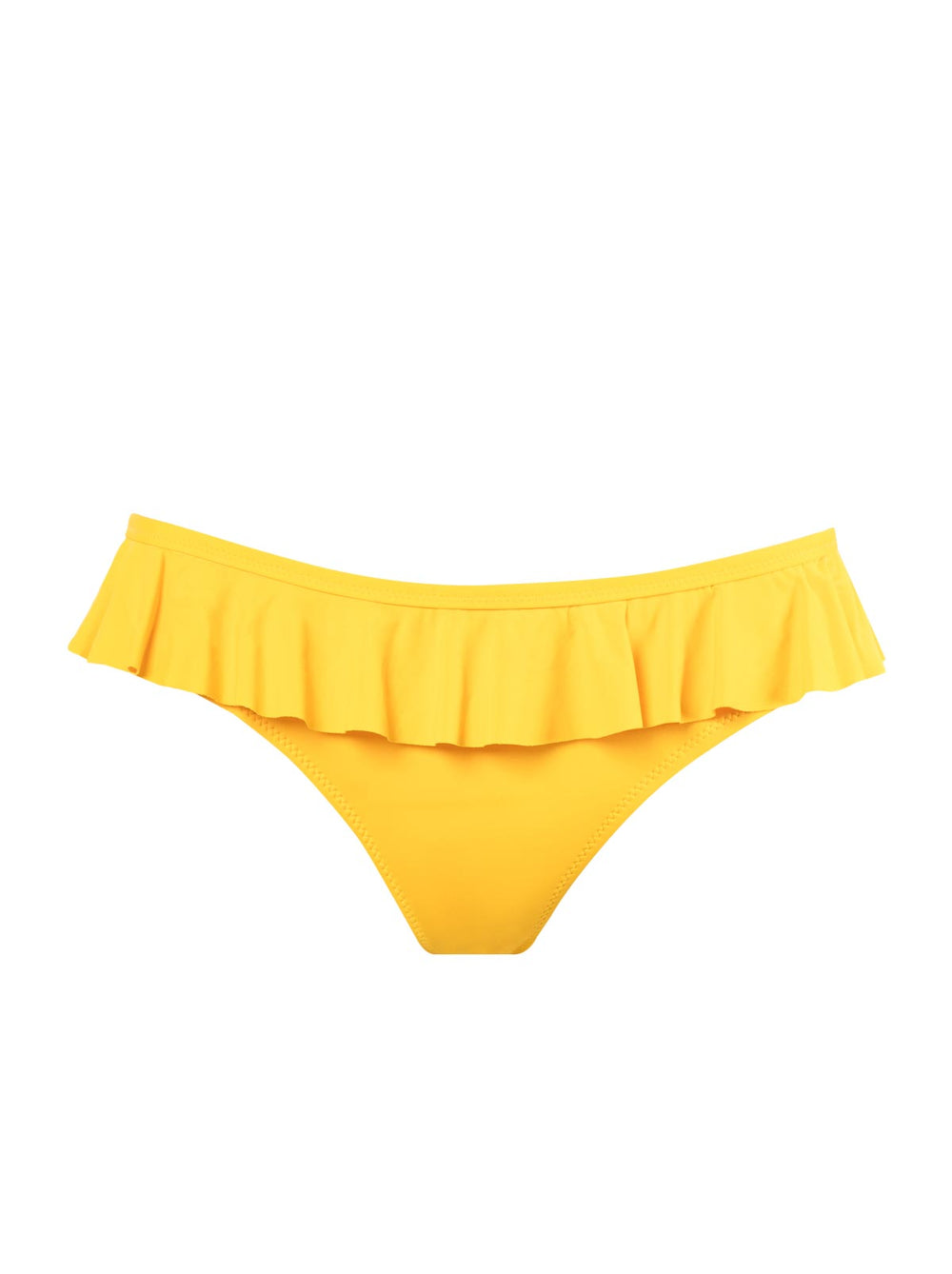 Solids Ruffle Bikini Bottom in Tangerine | Jessica Simpson Women