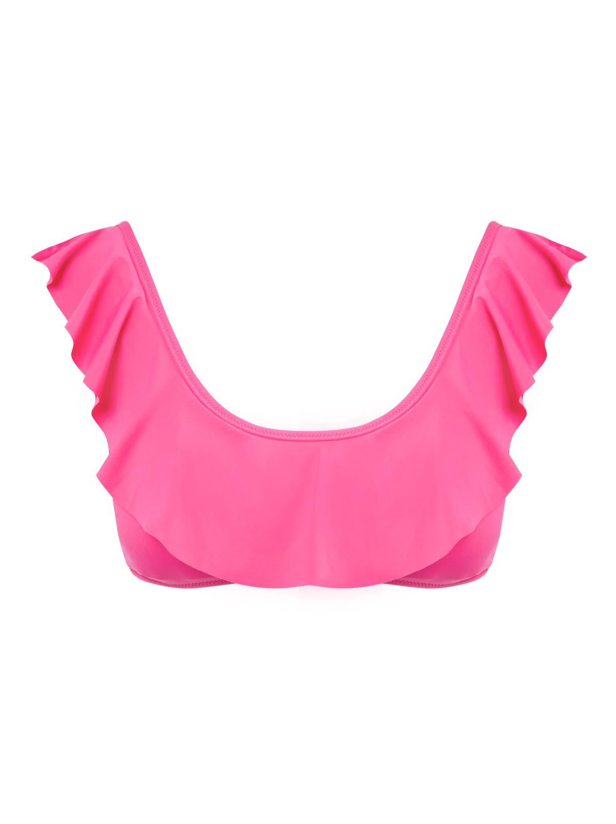 Solids Ruffle Bralette in Hot Pink | Jessica Simpson Women