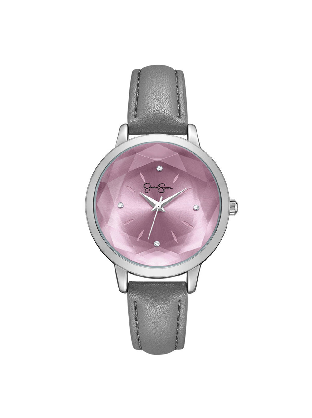 Faceted Glass Watch in Gray | Jessica Simpson Accessories