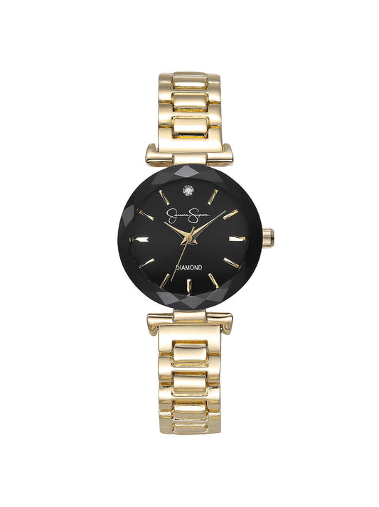 Diamond Dial Bracelet Watch in Gold | Jessica Simpson Accessories
