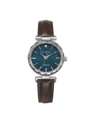 Circle Case Watch in Dark Brown | Jessica Simpson Accessories